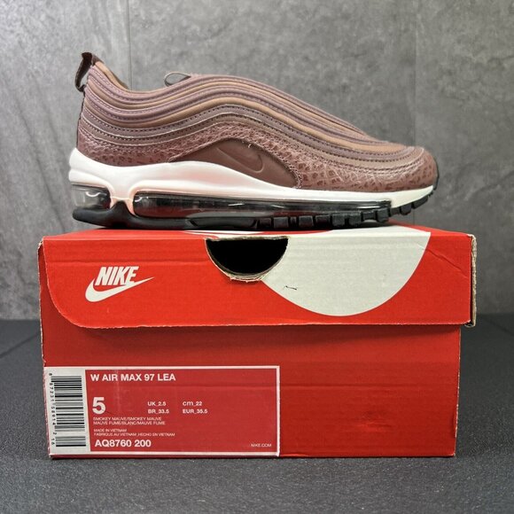 Nike Air Max 97 Smokey Mauve Size 5 Womens Sneakers